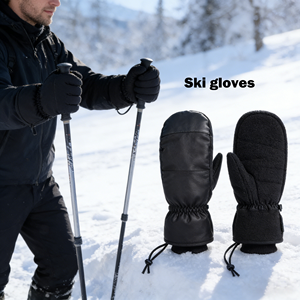 Gants <span class=keywords><strong>de</strong></span> <span class=keywords><strong>ski</strong></span> imperméables pour l'hiver, mitaines <span class=keywords><strong>de</strong></span> neige à doigts entiers, écran tactile et résistants à l'usure - Product Image 6