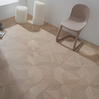 Parquet en chêne massif, motif mosaïque octogonal Starburst, sol en bois multicouche pour intérieur de luxe