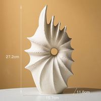 Dropshipping Shopify Creative Euro Style Minimal Bisque Vase en céramique pour la maison Costumes hydroponiques/fleurs séchées