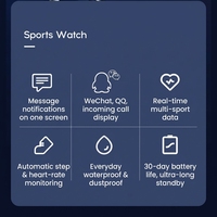 Montre connectée Android IP67 avec surveillance de la fréquence cardiaque, de la pression artérielle, de l'oxygène et du sommeil, écran TFT, autonomie de 5 à 10 jours