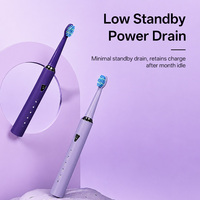 Brosse à dents électrique sonique oscillante IPX7 pour adultes, poils Dupont, tête de brosse souple, Type-C, marque OEM, étiquette privée, ventes en vogue