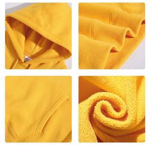 H5279 Sweat à capuche personnalisé pour hommes, 360G, 100% coton, doublure polaire, sweat à capuche uni - Product Image 2