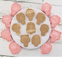 Petite machine à découper les biscuits, motif ours de construction, étoile, ferme, lettre, dessin animé, cheval, moule pour décoration de gâteaux