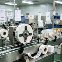 Machine d'étiquetage semi-automatique professionnelle pour bouteilles en verre et en plastique
