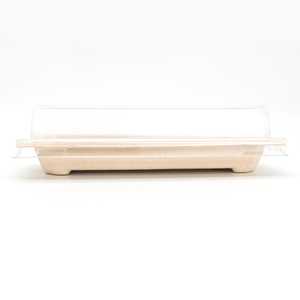 SUMKOKA Plateau de susi jetable sans PFAS Plateau de susi de canne à sucre personnalisé de qualité alimentaire plateau de champignon de fruit bagasse jetable avec couvercle en PET - Product Image 6