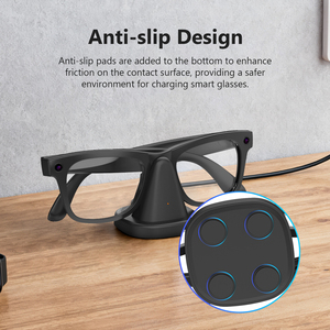 Mini supporto di ricarica rapida per occhiali Ray-Ban Ai basamento di ricarica Dock USB-C cavo per occhiali <span class=keywords><strong>Rayban</strong></span> Meta & Oakley Smart Ai - Product Image 6