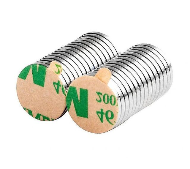 Neodymium Magnet Imanes De Neodimio Custom Strong D15*3mm D15*1mm Round Disc rare Earth N52 Neodymium Magnet with 3m Adhesive