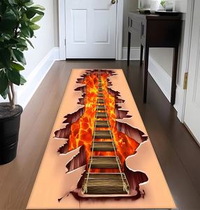 <span class=keywords><strong>Tapis</strong></span> de course à illusion visuelle 3D, motif de pont suspendu magma, <span class=keywords><strong>tapis</strong></span> de <span class=keywords><strong>jeu</strong></span>, <span class=keywords><strong>tapis</strong></span> de sol, <span class=keywords><strong>tapis</strong></span> de chevet, <span class=keywords><strong>tapis</strong></span> de canapé, décoration de la maison - Product Image 1