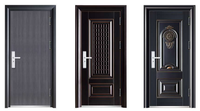 Portes de sécurité de style français, nouvelles, en métal, anti-effraction, ignifuges, en acier, porte d'entrée intérieure pour appartement