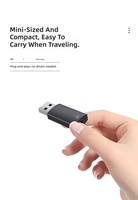 Tarjeta de Sonido Externa USB 2.0 para Computadora con Micrófono, Diseño de Molde Privado de 1 Canal