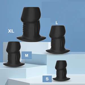 Tüm ağ en düşük fiyat Peep Hollow Anal genişletici kapaklı Anal Plug seks oyuncakları kadın ve erkekler için - Product Image 5