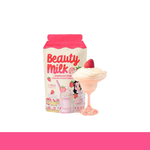 Leche de Belleza Premium en Polvo con Sabor a Fresas y Crema, Suplemento de Colágeno en Caja, Complemento para Otras Bebidas - Product Image 2