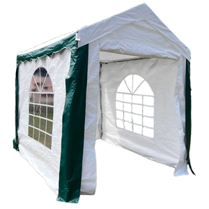 Tente de fête rayée noire et blanche GARDENWILD à bas <span class=keywords><strong>prix</strong></span>, personnalisée, 2x3m, en tube <span class=keywords><strong>d</strong></span>'acier galvanisé, revêtement PVC, avec paroi latérale, portable - Product Image 2