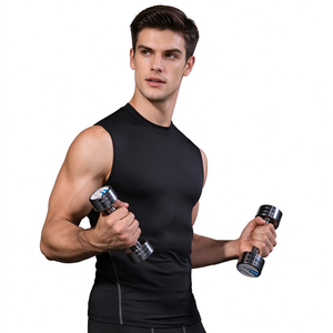 Débardeur de sport sans manches pour homme avec logo personnalisé, gilet de musculation, maillot de corps uni, vêtements de fitness vierges, fabricant - Product Image 1