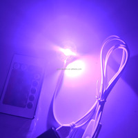 Lámpara Nocturna LED Moderna de 31 mm con Control Remoto RGB de 24 Teclas, Placa LED con Cable USB, Fuente de Luz LED para Lámpara Nocturna DIY, Piezas LED