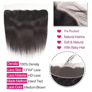 100 % Cheveux Humains Vierges, Dentelle Frontale HD Disponible en Vison, Dentelle Suisse Transparente | Tailles 13x4 et 13x6 pour une Fermeture Personnalisée - Product Image 5