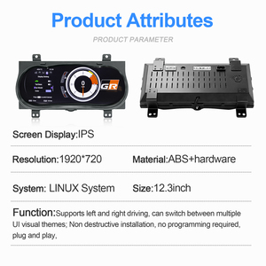 Navihua Modification for Toyota Hilux 2015-2020 LCD Virtual Cockpit Instrument Digital Cluster Cockpit <b>Panels</b> Speedometer - Product Image 5