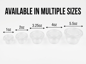 Gobelet soufflé en plastique transparent FULING personnalisé de 3,25 oz, gobelet jetable pour sauce - Product Image 4