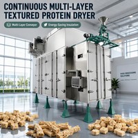 Ligne de production de nuggets de soja texturés à double vis robuste pour protéines végétales
