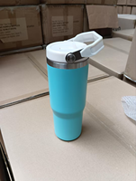 Entrepôt USA 20oz 30oz Gobelet à paille pour étudiant Bouteille d'eau isolée sous vide à double paroi
