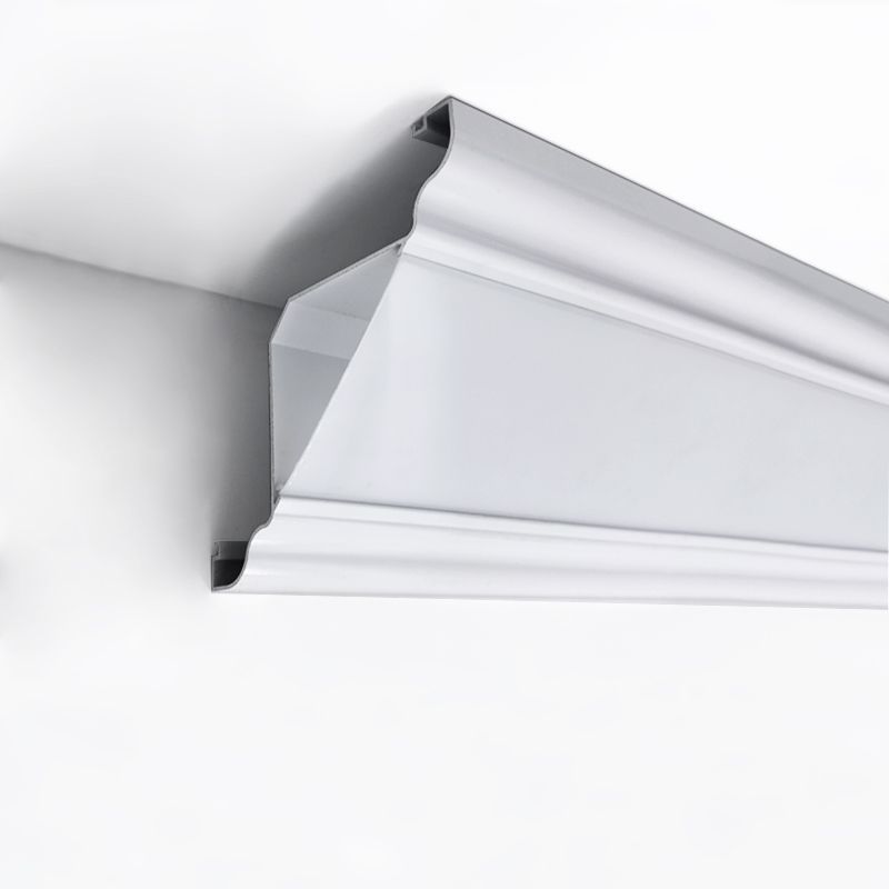 Hot Sale Ambient Interior Light Ceiling Aluminum Profile Surface Mounted PC Diffuser LampDecoration with Integrated LED Strips