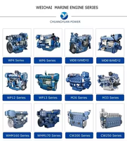 Moteur marin de propulsion de yacht de haute performance WEICHAI série WP6