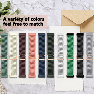 Vente chaude Boucle Réglable Ordinaire Nylon Élastique Vague Bracelet pour <span class=keywords><strong>Fitbit</strong></span> Versa1 Versa 2 Lite Édition Spéciale Bracelet de Montre Intelligente - Product Image 2