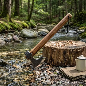 Outdoor Camping Axe Multi-purpose 90mm Blade 250mm Handle Tomahawk For Wood Chopping Survival Logging - Product Image 1