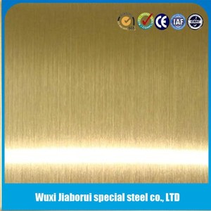 High quality factory Fountain de Price gold Color sand blasted steel mill finish metal ss 304 plate - Product Image 3