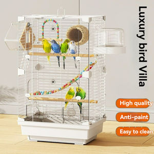 Venta al por mayor de jaulas portátiles de viaje <span class=keywords><strong>para</strong></span> mascotas y pájaros con alimentador de agua y comida <span class=keywords><strong>para</strong></span> loro, cacatúa, hámster, servicio OEM disponible - Product Image 6