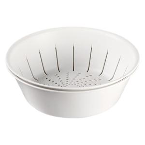 Double Layer Vegetable Washing Basket With Drain Basin For Kitchen Use White PP Material - Product Image 5