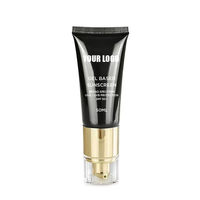 Crème solaire minérale en gel 50 ml SPF50+ imperméable pour le visage, protection large spectre UVA UVB, logo personnalisé