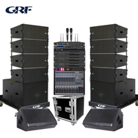 Système Audio Hot Sound Double Haut-Parleur Line Array 10 Pouces avec Tweeters, Subwoofer 18 Pouces, Ensemble de Haut-Parleurs Professionnels Extérieurs et Étanche