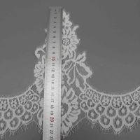 Dentelle extensible florale en nylon et élasthanne de 23 cm, directement de l'usine, pour lingerie et vêtements de nuit