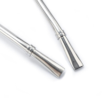 Pailles réutilisables en acier inoxydable, pailles-cuillères en métal, pailles pour Yerba Maté avec filtre-cuillère