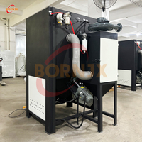 Machine de sablage à paniers roulants automatisée à commande PLC pour petites pièces, avec filtre à cartouche pour dépoussiérage, faible consommation d'énergie, haute performance