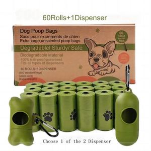 ถุงเก็บมูลสุนัขแบบย่อยสลายได้ ป้องกันการรั่วซึม พร้อมที่จ่ายถุง - Product Image 1