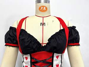 Costume de reine rouge pour Halloween, vente en gros, tendance 2026, style européen et américain, cosplay, <span class=keywords><strong>robe</strong></span> de <span class=keywords><strong>princesse</strong></span> - Product Image 5