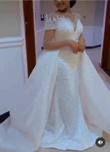 S0044G abito <span class=keywords><strong>da</strong></span> <span class=keywords><strong>sposa</strong></span> con motivo a coda di pesce 2026 con motivo a coda di pesce - Product Image 3