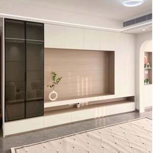 Muebles para el Hogar, Mueble de Madera para TV, Mueble de Exhibición para Sala de Estar, Mueble de Exhibición para Centro Comercial, Diseños de Muebles de Pared para TV en la Sala de Estar - Product Image 1