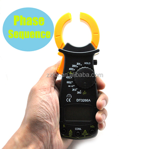 Pinza Amperimétrica Digital DT3266A con Función de Prueba de Secuencia de Fases, Voltímetro y Medidor de Amperios con Zumbador DT3266A - Product Image 2