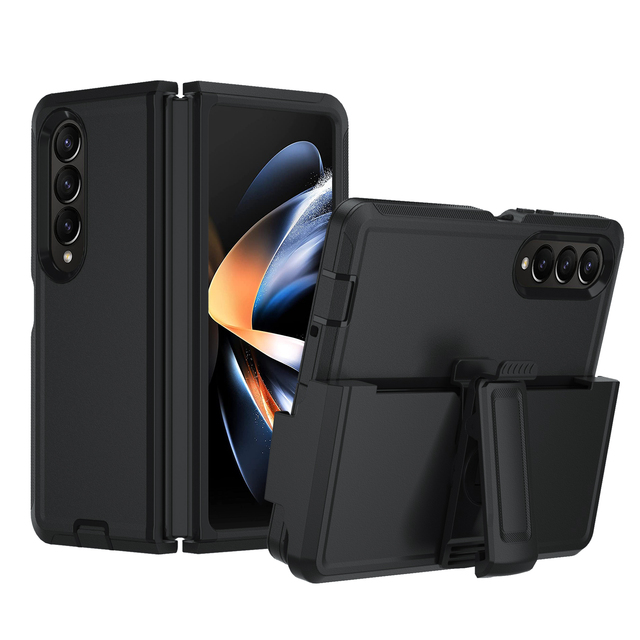 Anti-Scratch Mobile Case Cover for Samsung Z Fold 4 Screen Protector With Clip
