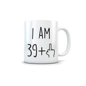 Divertido Regalo de <span class=keywords><strong>Cumpleaños</strong></span> Número <span class=keywords><strong>40</strong></span> para Mujeres y Hombres que se Vuelven de <span class=keywords><strong>40</strong></span> Años, Taza de Café de Cerámica con Diseño de Bebé Feliz - Product Image 1