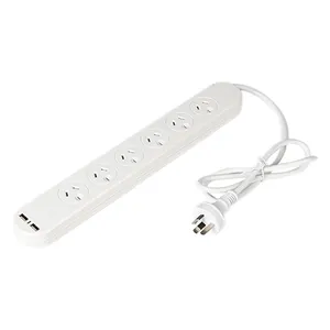 Most Popular 6 Individual control Switches 2 USB Ports Universal Extension Board Smart Power Strip
