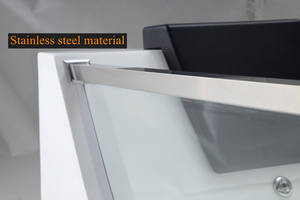 Affinare classico 1.8m 71 pollici due persone acrilico idromassaggio vasche da bagno finestra trasparente grandi dimensioni uso esterno Villa massaggio grembiule - Product Image 6