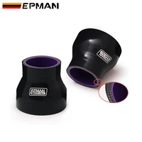 Tuyau réducteur droit en silicone noir EPMAN Intercooler Silicon Turbo Tuyauterie Tube d'admission d'air Pièces de performance de course universelles
