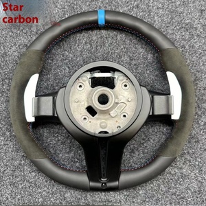 Volant sport amélioré M3M5 F15 F30 en cuir suédé et carbone, compatible avec M4 M2 et autres volants - Product Image 1