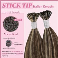 Extensions de cheveux vierges de qualité supérieure, pré-collées, cuticules intactes, extensions de cheveux I-Tip