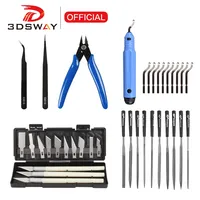 Kit de couteaux de gravure et d'ébavurage 3D 3DSWAY pour modélisme, outils de découpe, de raclage et de finition pour imprimantes 3D