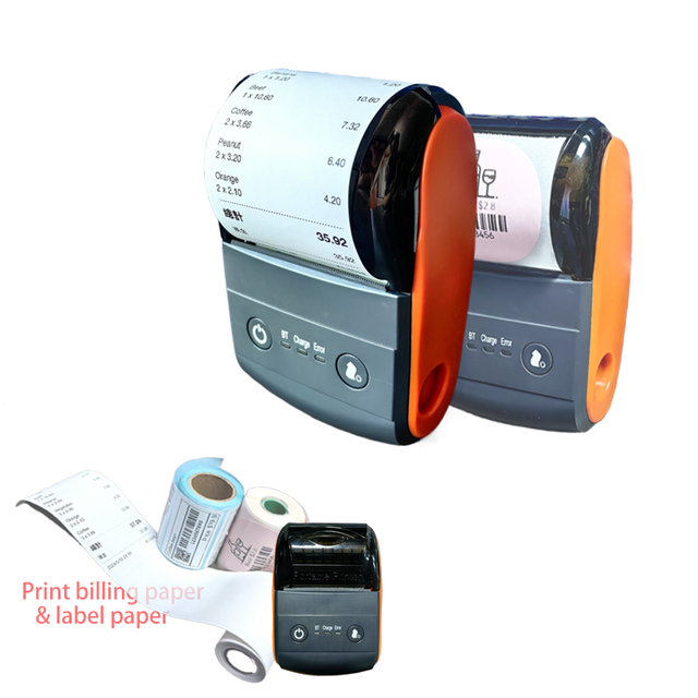 617-58P   Thermal Receipt Machine BT Connectivity 20-58mm Adjustable Paper Width POS Barcode Stock